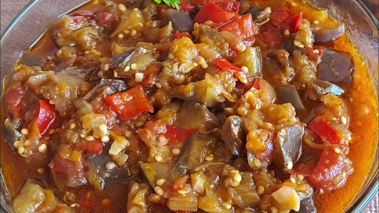 Икра из баклажанов и сладкого перца. Икра из баклажанов и сладкого перца