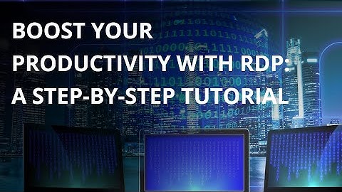 Boost Your Productivity with RDP: A Step-by-Step Tutorial #CloudProductivity #connectfromanywhere