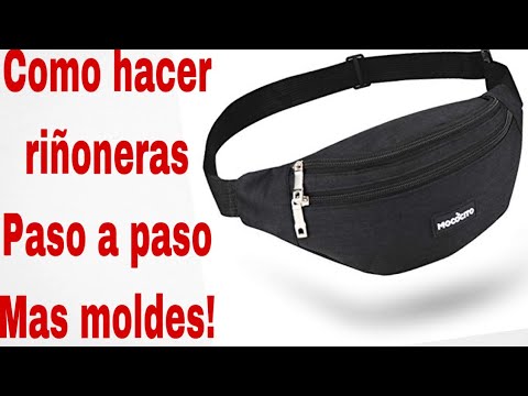 HACER RIÑONERAS/ PASO A PASO/ MOLDES - YouTube