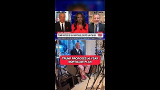 TRUMP PROPOSES 50 YEAR MORTGAGE PLAN #shorts