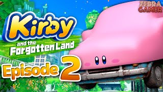 Kirby and the Forgotten Land Gameplay Walkthrough Part 2 - Everbay Coast 100%! Tropic Woods Boss!