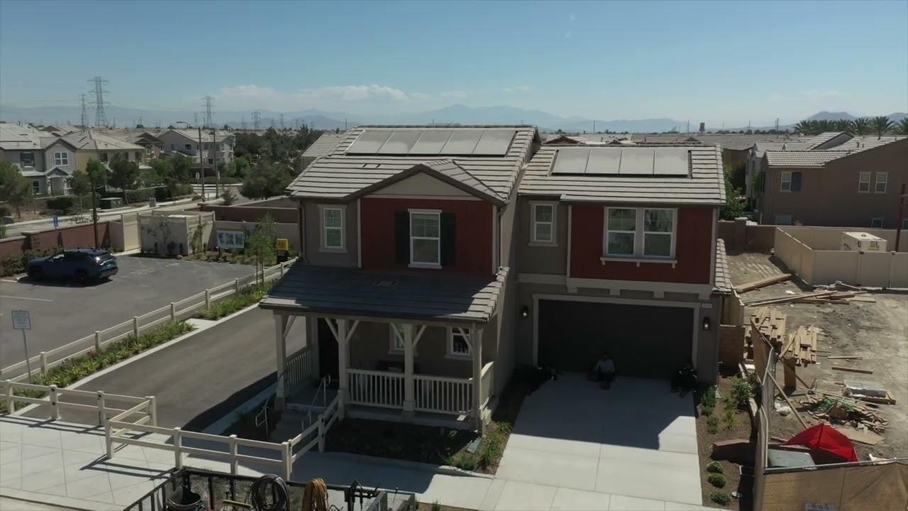 Housing development under construction in Chino, CA
