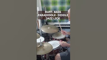 Drum Lesson! Ruff/Drag Paradiddle-diddle Jazz Lick! PDF Available on PATREON! Link in BIO!
