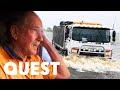Aussie Trucker Drives Through Highways Devastated By A Cyclone | Outback Truckers
