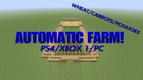 Minecraft EASY Automatic Wheat/Carrot/Potato FARM! 1.14 PS4/XBOX 1/PC