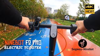 Segway Ninebot F2 Pro Electric Scooter - Rainy Day Ride (Environment Sound Only) 4K