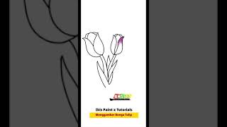 Cara Menggambar Bunga Tulip Dengan Mudah | IBIS PAINT X TUTORIALS UNTUK PEMULA | #short