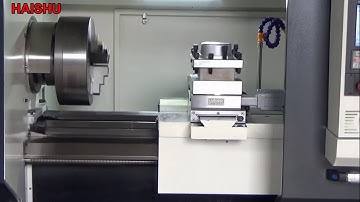 Big hole cnc pipe thread lathe machine