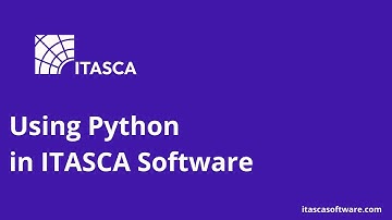 Using Python in ITASCA Software