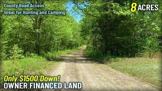 Owner Financed Acreage, $1,500 Down, on County Road w/ Power VERY close to Public Land in MO! MC10