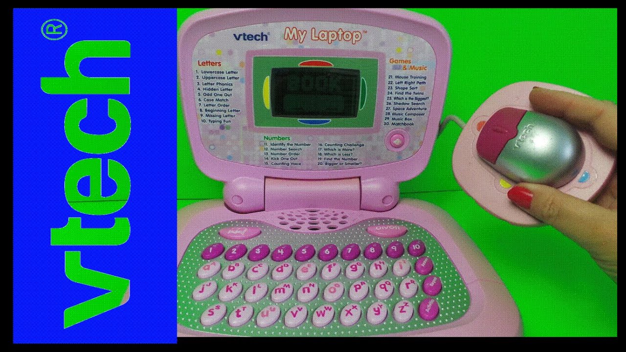 VTECH BARBIE PINK MY FIRST LAPTOP TOY WITH NUMBERS AND MUSIC 