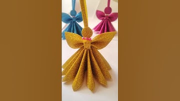 Diy Christmas Angel Easy Christmas Ornament Decoration #christmas #angel #short #craft #diy #xmas