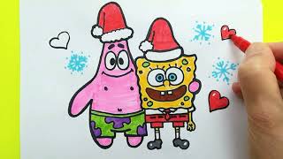 Sponge Bob &Patrick Drawing, Coloring