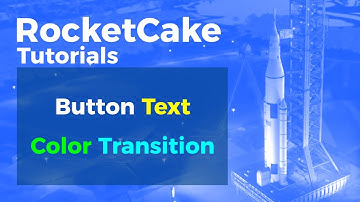 Button Text Color Transition in RocketCake the Responsive Website Editor