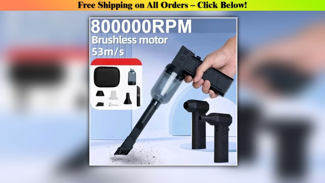 800,000RPM Mini Air Blower Vacuum Cleaner Turbo Jet Fan Wind Speed 53m/s Electric Turbo Blower