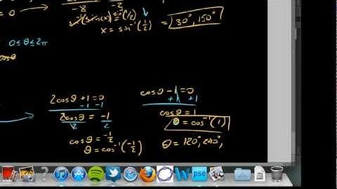 Solving Trig Equations with Differing Trig Functions (Video #1)