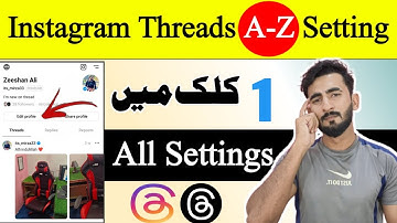 Theads Settings Kaise Karain 2023 || How to Setting Instagram Threads | Threads use kaise Karain