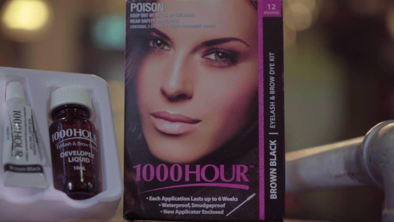 1000 HOUR Eyelash & Brow Dye kit with Tegan Martin YouTube