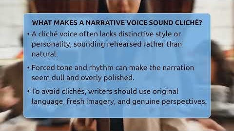 What Makes A Narrative Voice Sound Cliché? - The Prose Path