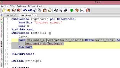 SubProcesos - Factorial de un numero con PSEINT