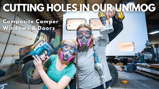 Cutting Holes in Our 4x4 Composite Camper  Tern Overland Windows & Doors  Unimog Build Series #1