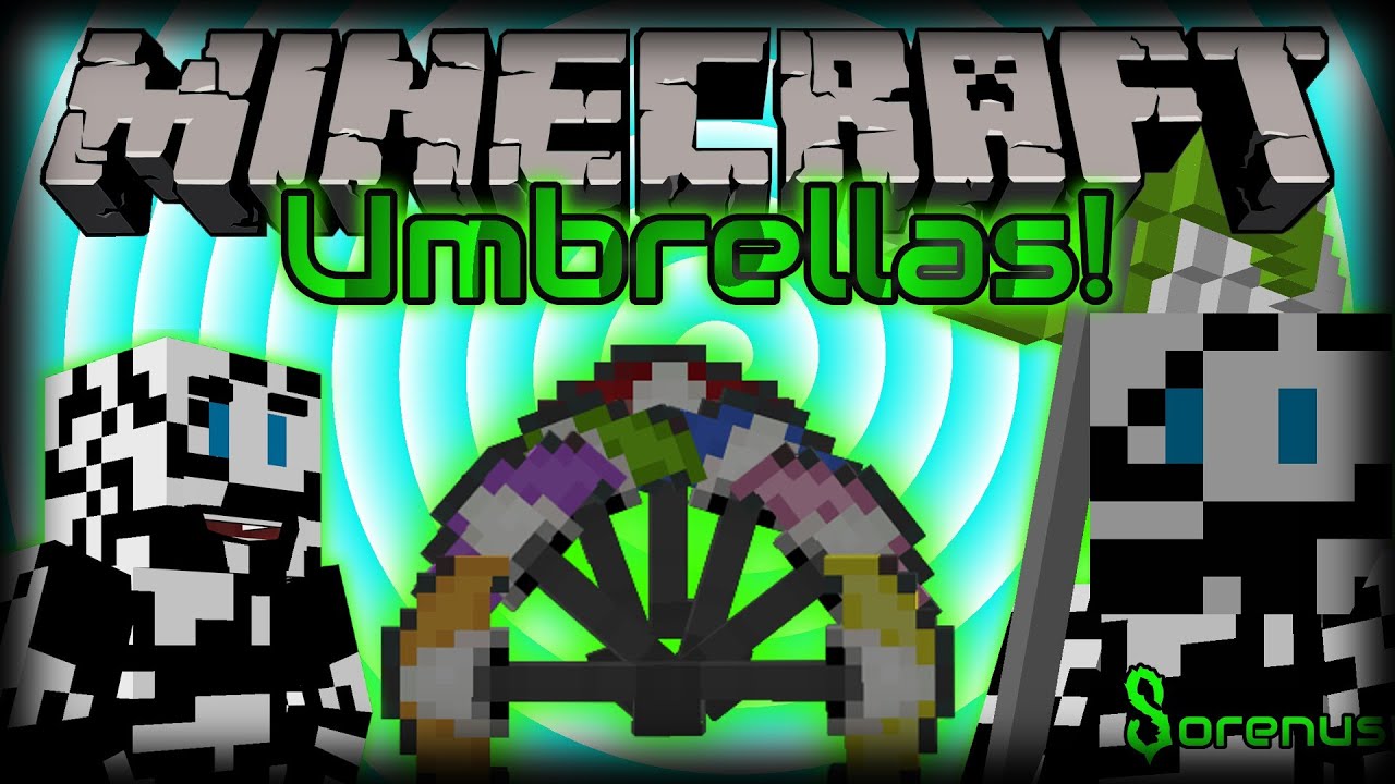 Umbrellas Mod For Minecraft 164 174 Sorenus Mods 148 Youtube