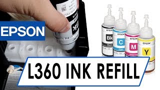 Pengisian / Isi Ulang Tinta Printer Epson L360 - Instalasi