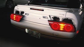 DIY FULL LED Nissan 240sx S13 Type X Taillight Pt.1 ~ Sequential Turn Signal