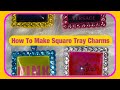 How To Make Square Tray Charms Using Mod Podge ( Voiceover)