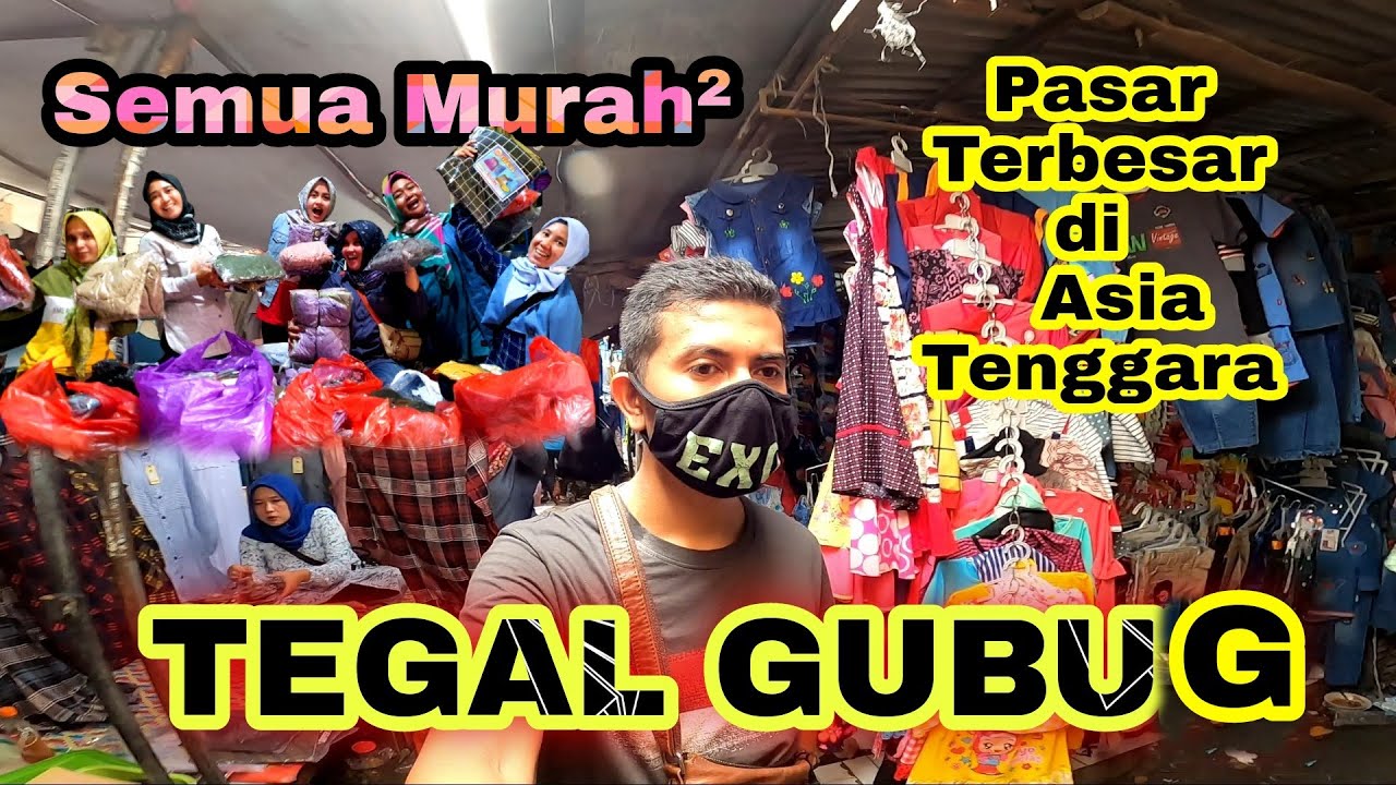 Borong pakaian sampai kantong kering | pasar sandang tegal gubug