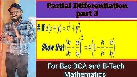 Partial Differentiation part 3