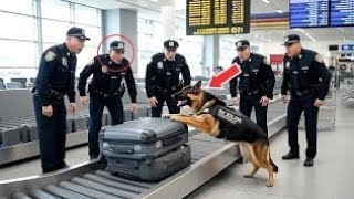 видео: Полицейская собака укусила чемодан в аэропорту — через несколько секунд весь зал замер! картинка: Полицейская собака укусила чемодан в аэропорту — через несколько секунд весь зал замер!