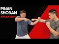 Fighting applications from pinan shodan  shorin ryu karate