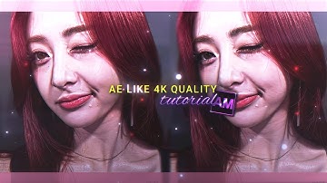 AE LIKE 4K QUALITY CC TUTORIAL [ preset ]  • ALIGHT MOTION TUTORIAL •
