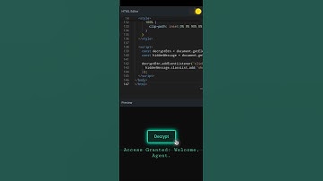 💻 Decrypt Button with Glitch Reveal Animation | HTML + CSS + JS 🔓 #coding #programming #animation