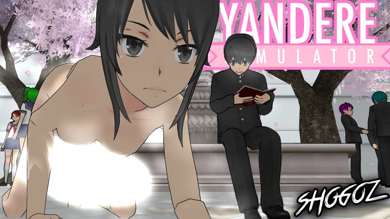 In this Yandere Simulator video Yandere chan gets naked for senpai/students...