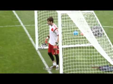 تدريب بلنتيات كأسيس ضد كوستا وفيا من تدريبات المنتخب الإسباني لكأس العالم 2014