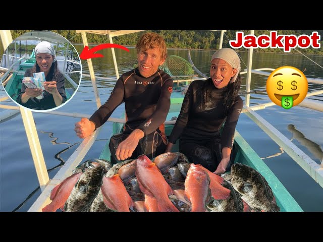 Gumamit Kami Ng Malalaking Fishing Trap Grabi Ang Lalaki Nahuli Namin 😮 class=