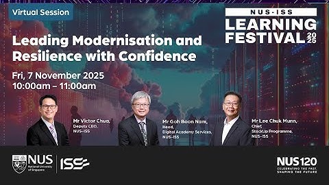 Leading Modernisation and Resilience with Confidence