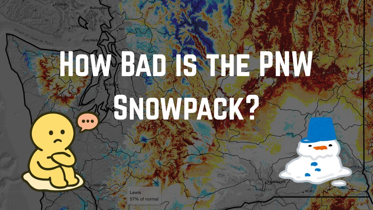 Насколько велик снежный покров на северо-западе Тихоокеанского побережья?