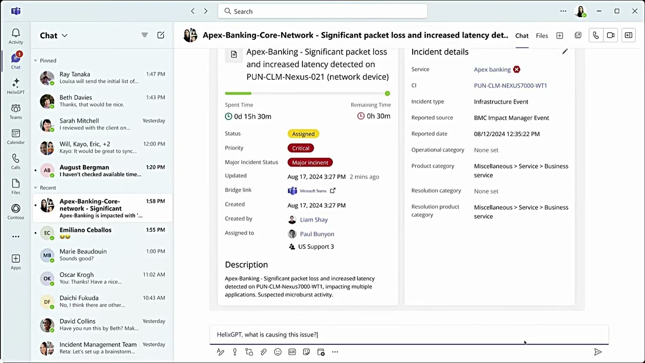 ServiceOps: HelixGPT in MS Teams