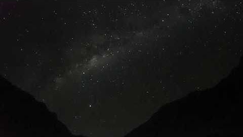 The Milky Way in a live video from Atacama desert