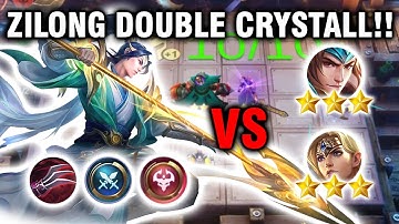 ZILONG DOUBLE CRYSTALL!! ZILONG FT 6 WEAPON MASTER 4 ABYSS 4 SWORDSMAN | MAGIC CHESS MOBILE LEGENDS