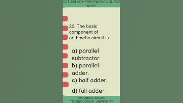 KTU CST 308 Comprehensive Course Work (2019 Scheme)Previous Year Question Paper of Exam June 2023.