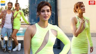Kriti Sanon looks SEXY in Neon Dress Skirt | Bhediya | Varun Dhawan