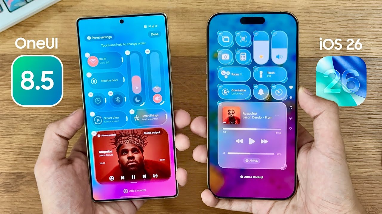 Samsung One UI 8.5 и iOS 26 — СРАВНЕНИЕ