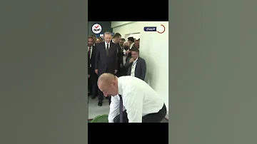شاهد رئيس أذربيجان يقبل تحدي أردوغان في رفع الأثقال والنتيجة 
