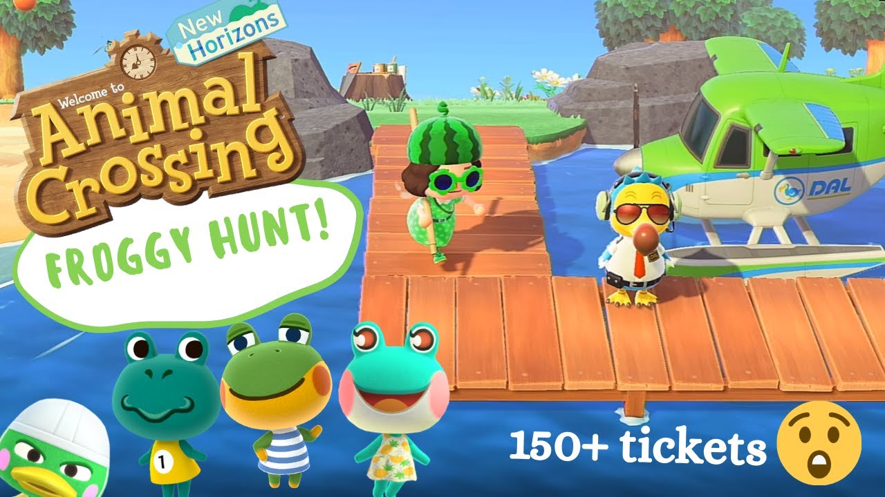 more dreamie villager hunting! frog edition 🐸 animal crossing new