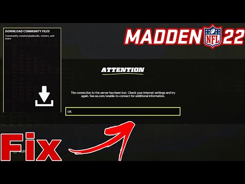 How to Fix Madden 22 Connection Issue/ Community Files Tab for Xbox and PlayStation