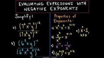 ❖ Simplifying Expressions with Negative Exponents - Ex 3 ❖